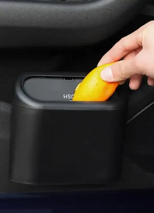 Car Bin Hanging Vehicle Garbage Dust Case Storage Box Black Square
