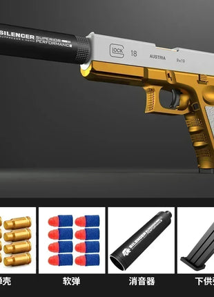 M1911 Soft Bullet Toy Gun Foam Ejection Toy Foam Darts Christmas Gift