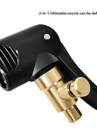 2-In-1 Bicycle Pump Nozzle Hose Adapter Inflatable Pump Motorbike Air