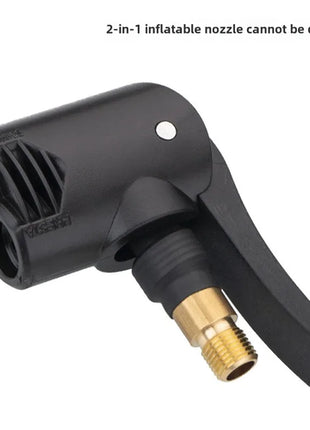 2-In-1 Bicycle Pump Nozzle Hose Adapter Inflatable Pump Motorbike Air
