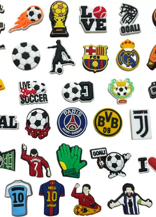 PVC Basketball Football Volleyball Series Shoe Charms for Women Men