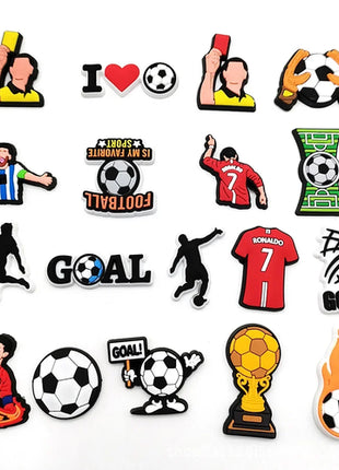 PVC Basketball Football Volleyball Series Shoe Charms for Women Men