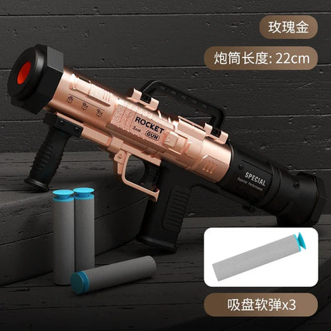 Children'S Rpg Rocket Launcher Soft Bullet Gun Toy Gun Boy Simulation