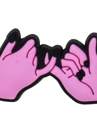 Hot Sales 1Pcs Pink Shoe Charms for Crocs Accessories Pin Shoe