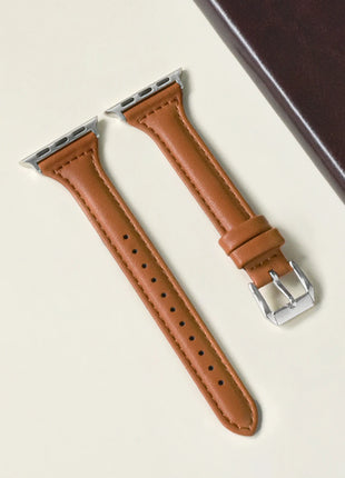 Slim Leather Strap for Apple Watch Band 44mm 40mm 41mm 49mm 42 45 Mm
