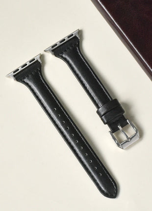 Slim Leather Strap for Apple Watch Band 44mm 40mm 41mm 49mm 42 45 Mm