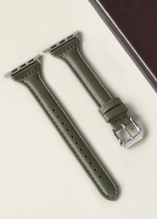 Slim Leather Strap for Apple Watch Band 44mm 40mm 41mm 49mm 42 45 Mm