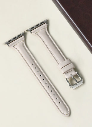 Slim Leather Strap for Apple Watch Band 44mm 40mm 41mm 49mm 42 45 Mm