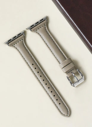Slim Leather Strap for Apple Watch Band 44mm 40mm 41mm 49mm 42 45 Mm