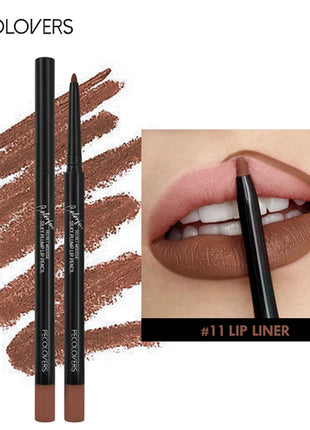 Waterproof Matte Lipliner Pencil Red Contour Tint Lipstick Long