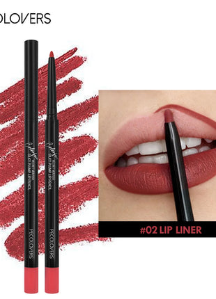 Waterproof Matte Lipliner Pencil Red Contour Tint Lipstick Long