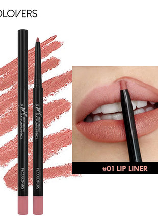 Waterproof Matte Lipliner Pencil Red Contour Tint Lipstick Long