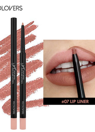Waterproof Matte Lipliner Pencil Red Contour Tint Lipstick Long
