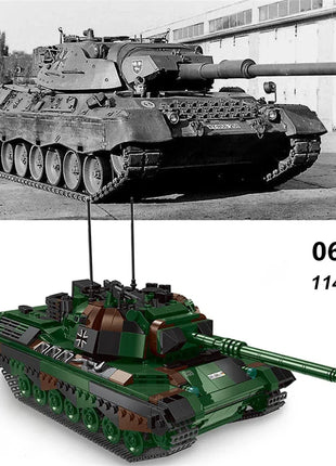 DIY Germany Military Series HX-8 Elefant Tractor PZH2000 Cannon