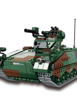 DIY Germany Military Series HX-8 Elefant Tractor PZH2000 Cannon