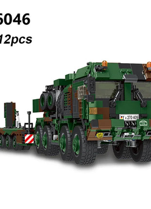 DIY Germany Military Series HX-8 Elefant Tractor PZH2000 Cannon