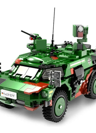 DIY Germany Military Series HX-8 Elefant Tractor PZH2000 Cannon
