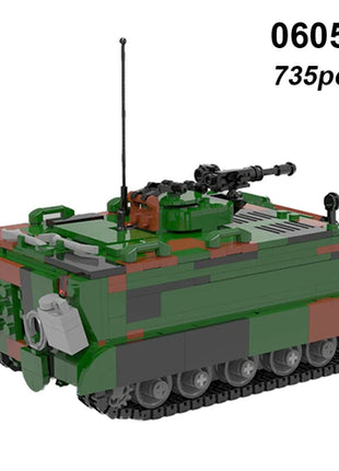 DIY Germany Military Series HX-8 Elefant Tractor PZH2000 Cannon