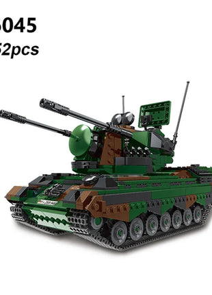 DIY Germany Military Series HX-8 Elefant Tractor PZH2000 Cannon