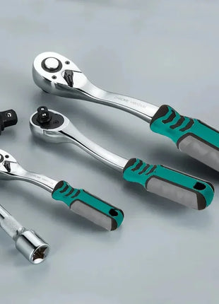 72 Teeth Ratcheting Socket Wrench Car Repair Socket Wrench Set Diy