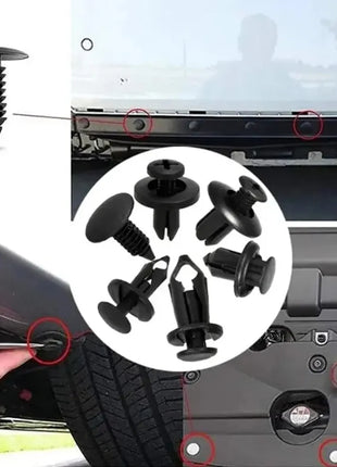 190PCS rivet fasteners, 6 models and sizes, body fixing clip bumper,