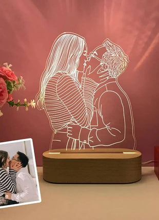 Dropshipp Personalized 3D Photo Lamp Engraving Base Custom Valentine's