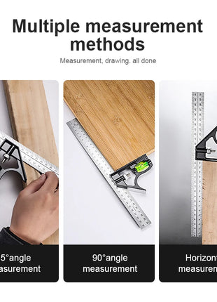Multi Functional Combination Adjustable Right Angle Ruler and