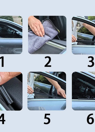 Universal Car Side Window Wiper Accessories Window Cleaning Tool For