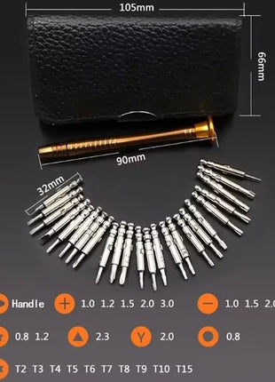1Set 25 in 1 Screwdriver Set Multifunctional Precision Screwdriver for