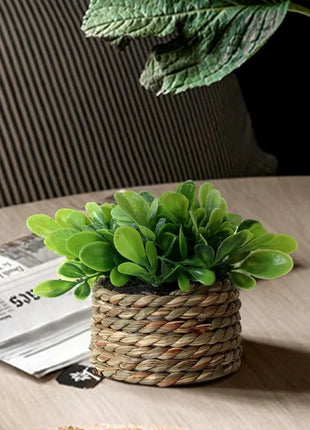 Potted Plant Small Fake Plants Indoor Home Decor Decorative Pot for