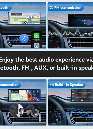 10.26inch Carplay MP5 Player Portable BT Touch Srceen Wireless Carplay