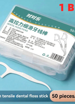 1/2/3/5/10 Box Portable Disposable Dental Floss Plastic Toothpick
