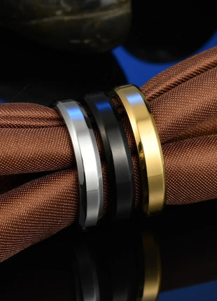 Engraving Letter Name Rings for Women Stainless Steel Jewelry