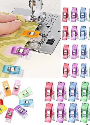 10-100PCS Sewing Clips Colorful Multipurpose Plastic Craft Crocheting