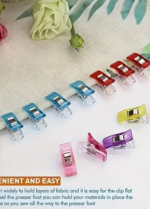 10-100PCS Sewing Clips Colorful Multipurpose Plastic Craft Crocheting
