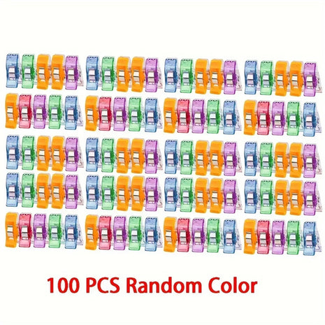 10-100PCS Sewing Clips Colorful Multipurpose Plastic Craft Crocheting