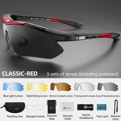 ROCKBROS Cycling Polarized glasses Bike Photochromic Outdoor Sports