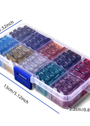100 Pcs 10 Specifications Automotive Fuse Set 2A 3A 5A 7.5A 10A 15A