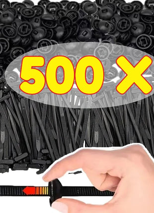Universal Nylon Cable Tie Buckle Auto Fastener Screw Replacement Clip