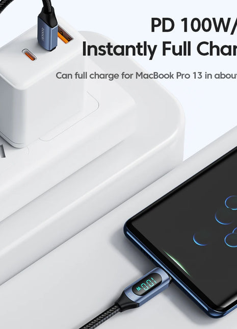 Toocki 100W Type C to Type C Cable PD Fast Charging Charger USB C to