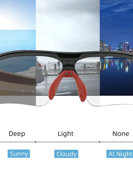 ROCKBROS Photochromic Cycling Glasses Bicycle Outdoor Sports