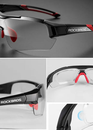 ROCKBROS Photochromic Cycling Glasses Bicycle Outdoor Sports