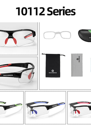ROCKBROS Photochromic Cycling Glasses Bicycle Outdoor Sports