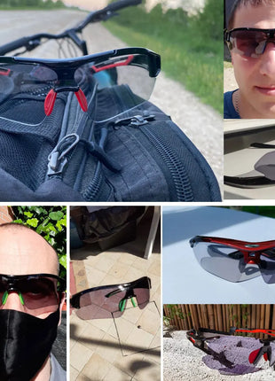 ROCKBROS Photochromic Cycling Glasses Bicycle Outdoor Sports
