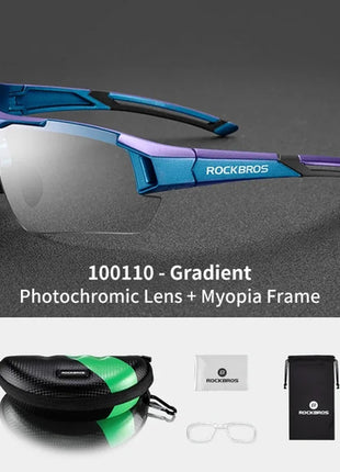 ROCKBROS Photochromic Cycling Glasses Bicycle Outdoor Sports