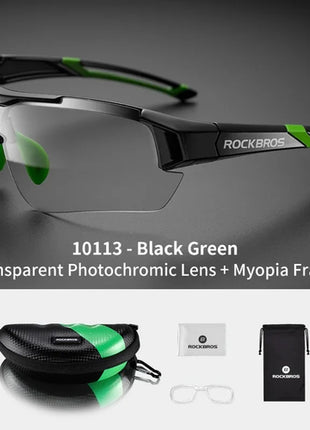 ROCKBROS Photochromic Cycling Glasses Bicycle Outdoor Sports