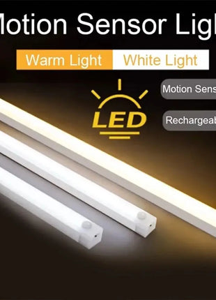 LED Bar Lights Type C Rechargeable Motion Sensor Dimmable Detector