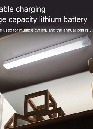 LED Bar Lights Type C Rechargeable Motion Sensor Dimmable Detector