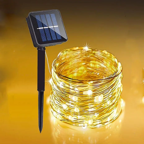 Fairy Lights Solar Garden Lights String Lights with 8 Modes Waterproof
