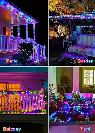 Fairy Lights Solar Garden Lights String Lights with 8 Modes Waterproof